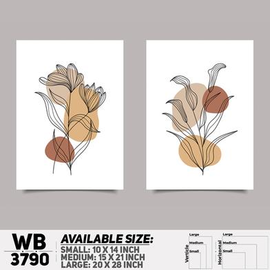 DDecorator Flower And Leaf ArtWork Wall Decor image