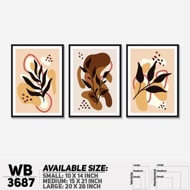 DDecorator Flower And Leaf ArtWork Wall Decor image
