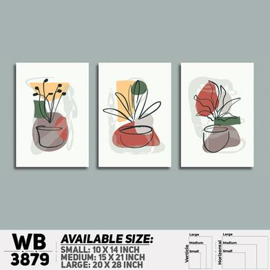 DDecorator Flower And Leaf ArtWork Wall Decor image
