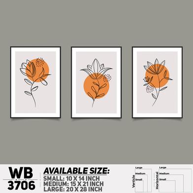 DDecorator Flower And Leaf ArtWork Wall Decor image