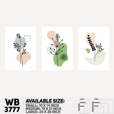 DDecorator Flower And Leaf ArtWork Wall Decor image