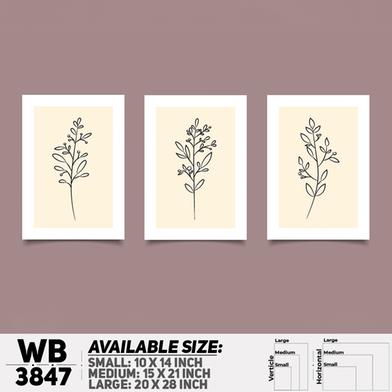 DDecorator Flower And Leaf ArtWork Wall Decor image