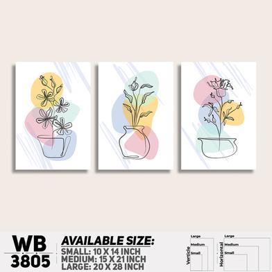 DDecorator Flower And Leaf ArtWork Wall Decor image