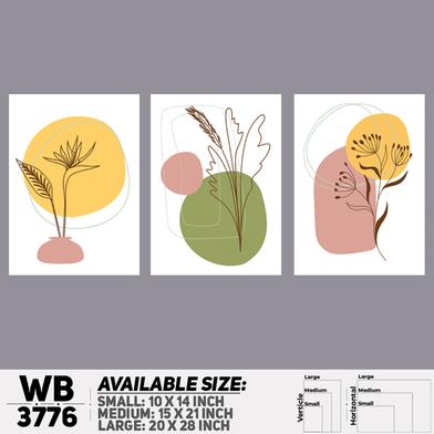 DDecorator Flower And Leaf ArtWork Wall Decor image