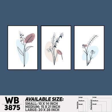 DDecorator Flower And Leaf ArtWork Wall Decor image