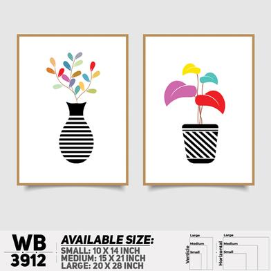 DDecorator Flower And Leaf ArtWork Wall Decor image