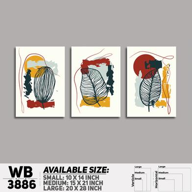 DDecorator Flower And Leaf ArtWork Wall Decor image