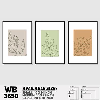 DDecorator Flower And Leaf ArtWork Wall Decor image