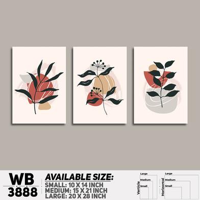 DDecorator Flower And Leaf ArtWork Wall Decor image