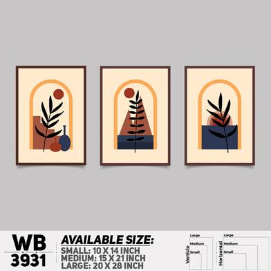 DDecorator Flower And Leaf ArtWork Wall Decor image