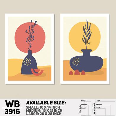 DDecorator Flower And Leaf ArtWork Wall Decor image