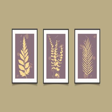 DDecorator Flower And Leaf ArtWork Wall Decor image