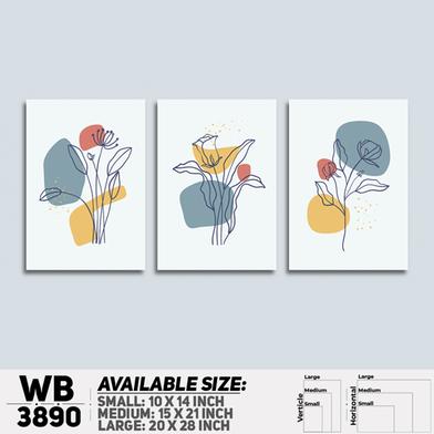 DDecorator Flower And Leaf ArtWork Wall Decor image