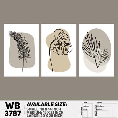 DDecorator Flower And Leaf ArtWork Wall Decor image