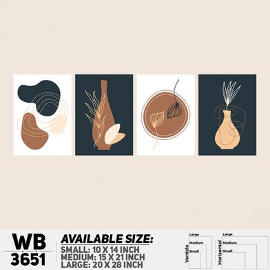 DDecorator Flower And Leaf ArtWork Wall Decor image