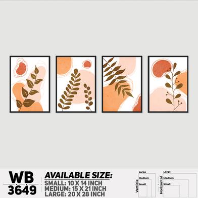 DDecorator Flower And Leaf ArtWork Wall Decor image