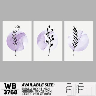 DDecorator Flower And Leaf ArtWork Wall Decor image