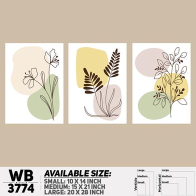 DDecorator Flower And Leaf ArtWork Wall Decor image