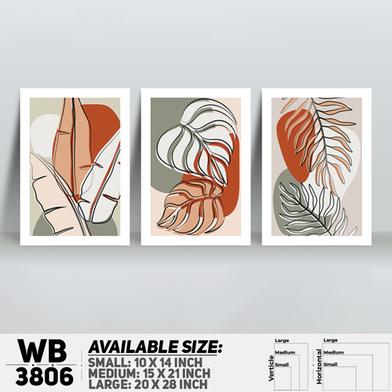 DDecorator Flower And Leaf ArtWork Wall Decor image