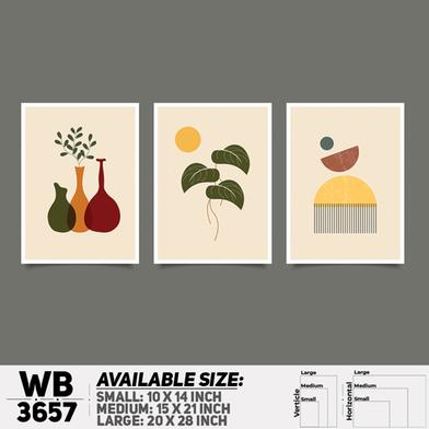 DDecorator Flower And Leaf ArtWork Wall Decor image