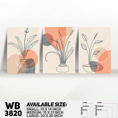 DDecorator Flower And Leaf ArtWork Wall Decor image
