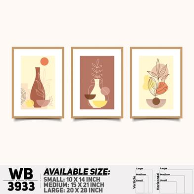DDecorator Flower And Leaf ArtWork Wall Decor image