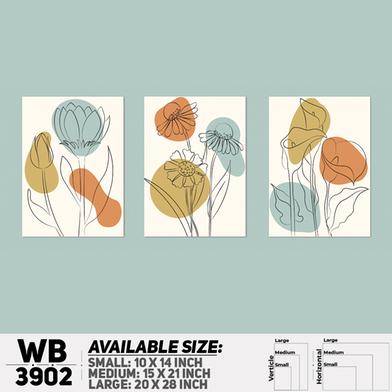 DDecorator Flower And Leaf ArtWork Wall Decor image