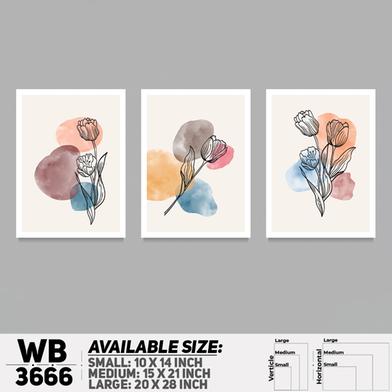 DDecorator Flower And Leaf ArtWork Wall Decor image