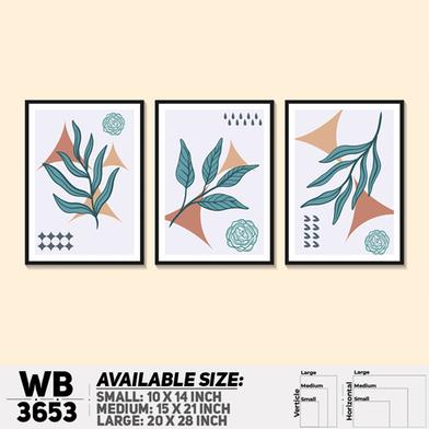 DDecorator Flower And Leaf ArtWork Wall Decor image