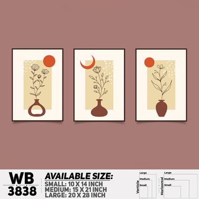 DDecorator Flower And Leaf ArtWork Wall Decor image