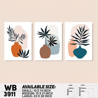 DDecorator Flower And Leaf ArtWork Wall Decor image