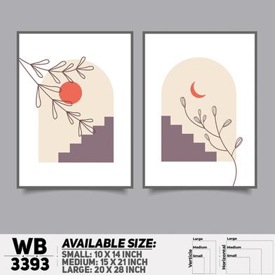 DDecorator Flower And Leaf ArtWork (Set of 2) Wall Board And Wall Canvas image