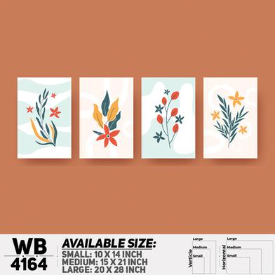 DDecorator Flower And Leaf (Set of 4) Wall Board And Wall Canvas image