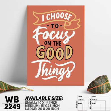 DDecorator Focus On The Good Things - Motivational Wall Board and Wall Canvas image