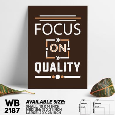 DDecorator Focus on Qualtiy - Motivational Wall Board and Wall Canvas image