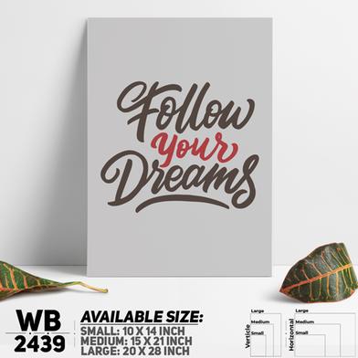 DDecorator Follow Your Dream - Motivational Wall Board and Wall Canvas image