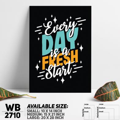DDecorator Fresh Start Everyday - Motivational Wall Board And Wall Canvas image