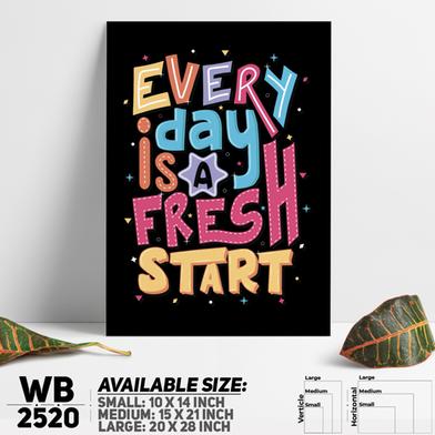 DDecorator Fresh Start - Motivational Wall Board And Wall Canvas image