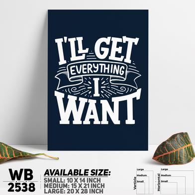 DDecorator Get Everything You Want - Motivational Wall Board And Wall Canvas image