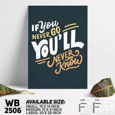 DDecorator Go Now - Travel - Motivational Wall Board And Wall Canvas image