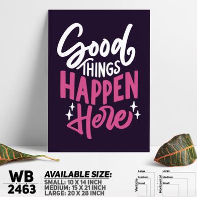DDecorator Good Things Happen Here - Motivational Wall Board and Wall Canvas image