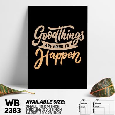 DDecorator Good Things Only - Motivational Wall Board and Wall Canvas image