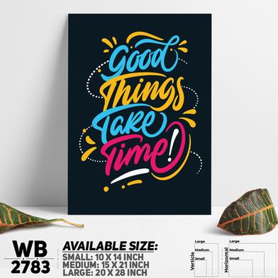 DDecorator Good Things Take Time - Motivational Wall Board and Wall Canvas image