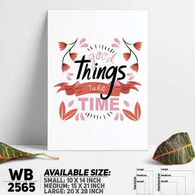 DDecorator Good Things Takes Time - Motivational Wall Board And Wall Canvas image