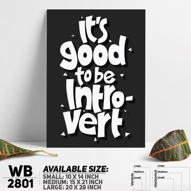 DDecorator Good To Be Introvert - Motivational Wall Board and Wall Canvas image