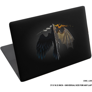 DDecorator Good and Bad Dragon Laptop Sticker image