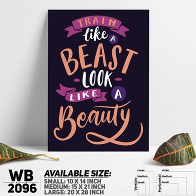 DDecorator Gym - Beauty - Motivational Wall Board and Wall Canvas image