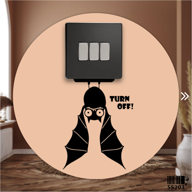 DDecorator Hanging Bat Switch Socket Wall Sticker image