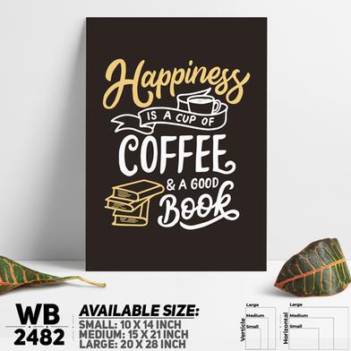 DDecorator Happiness Is Coffee - Motivational Wall Board and Wall Canvas image