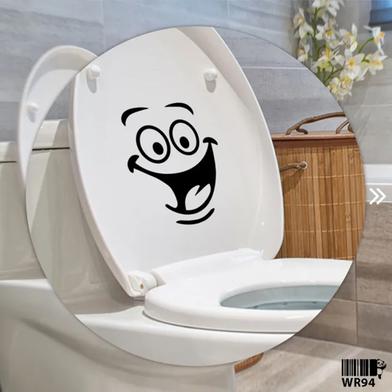 DDecorator Happy Face Vinyl Decals Removable Sticker For Washroom image